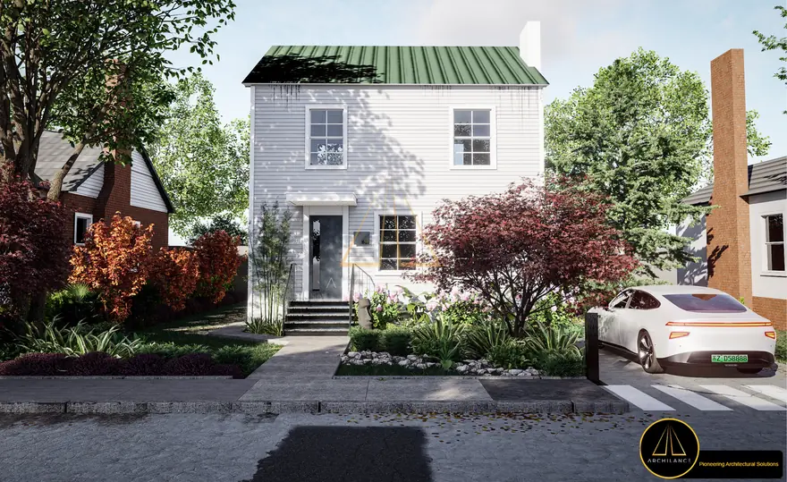 Innovative landscape design with terraced planting